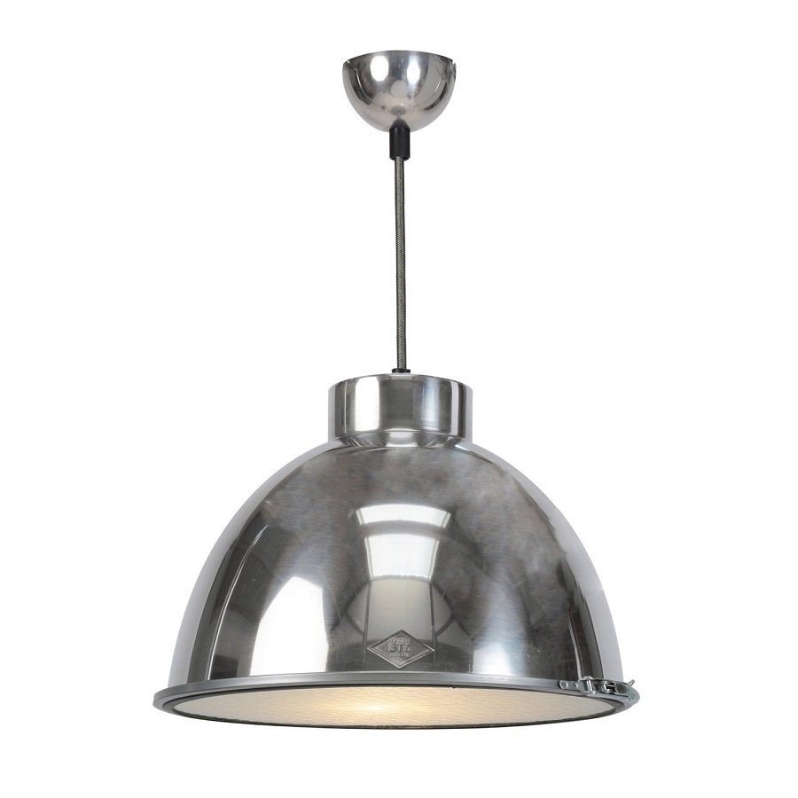 ORIGINAL BTC Giant Size 0 Pendant Light - Black with wired glass