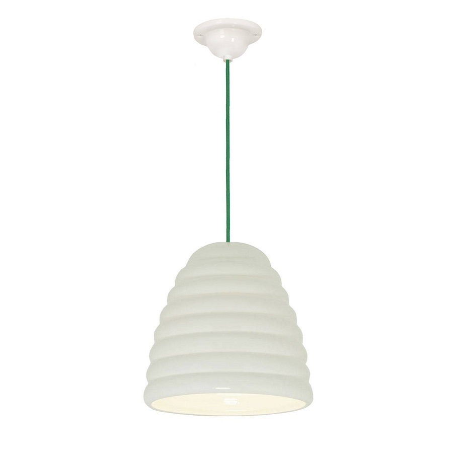 Natural White with Green Cable