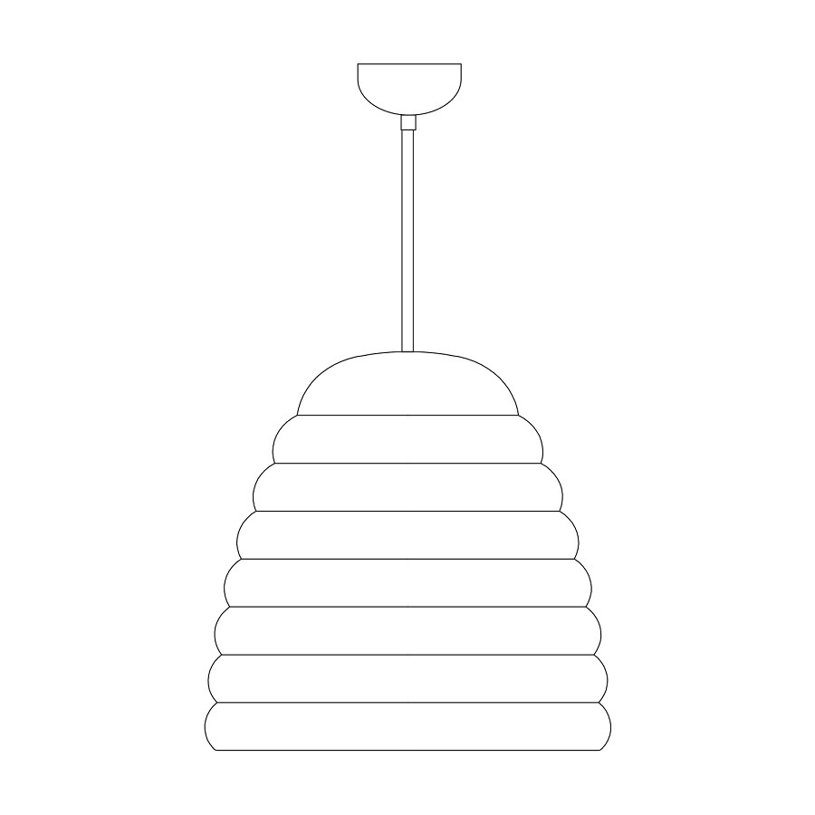 ORIGINAL BTC Hector Bibendum Size 3 Pendant Light