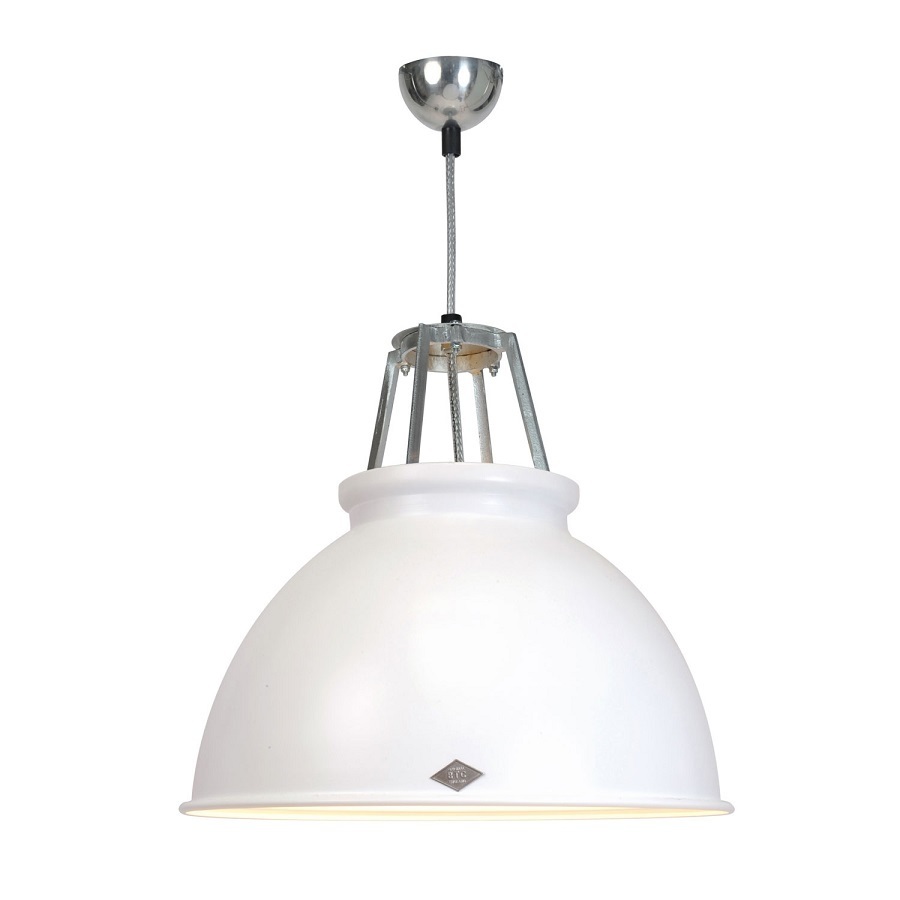 ORIGINAL BTC Titan Size 3 Pendant Light - White with White Interior
