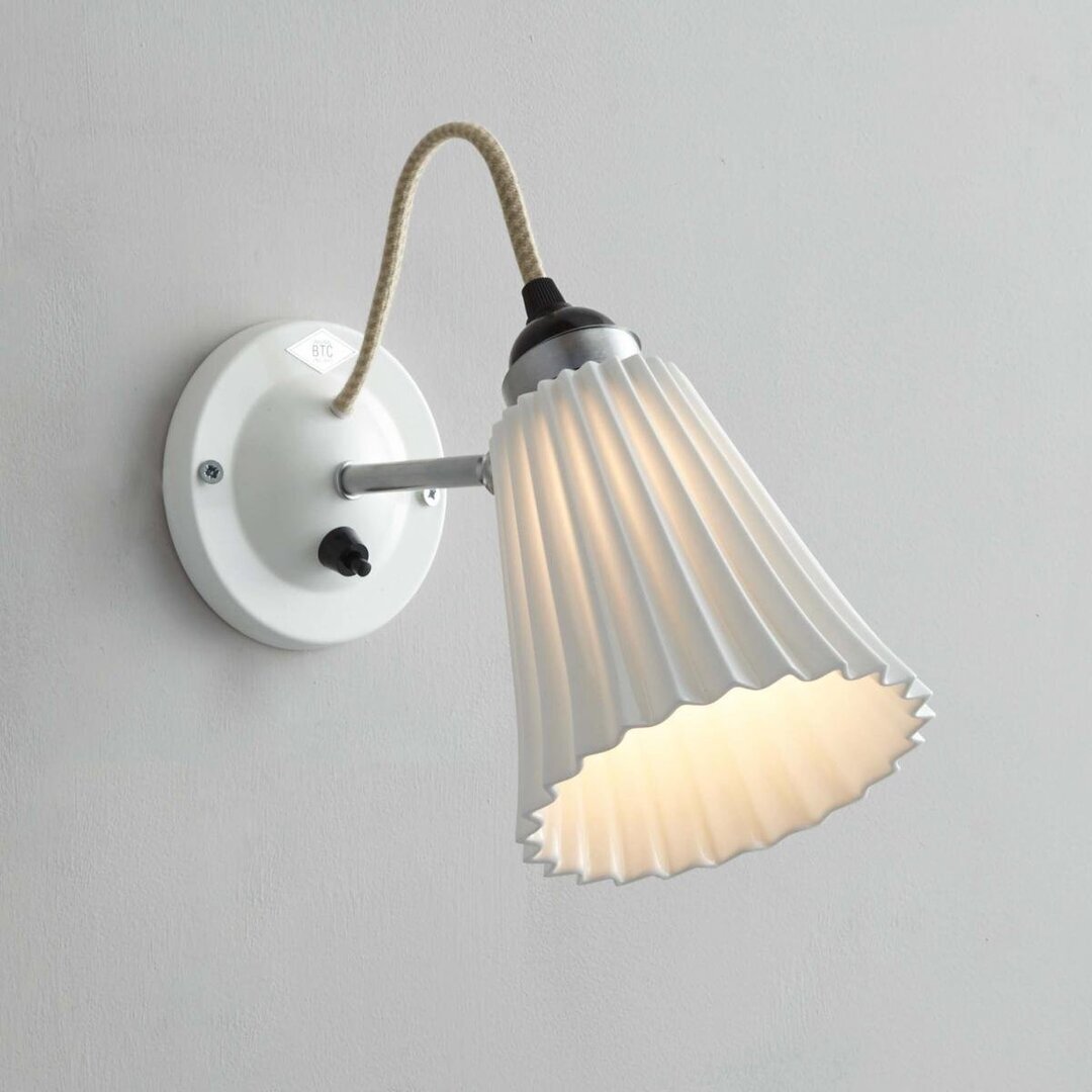ORIGINAL BTC Hector Medium Pleat Wall Light, PSC