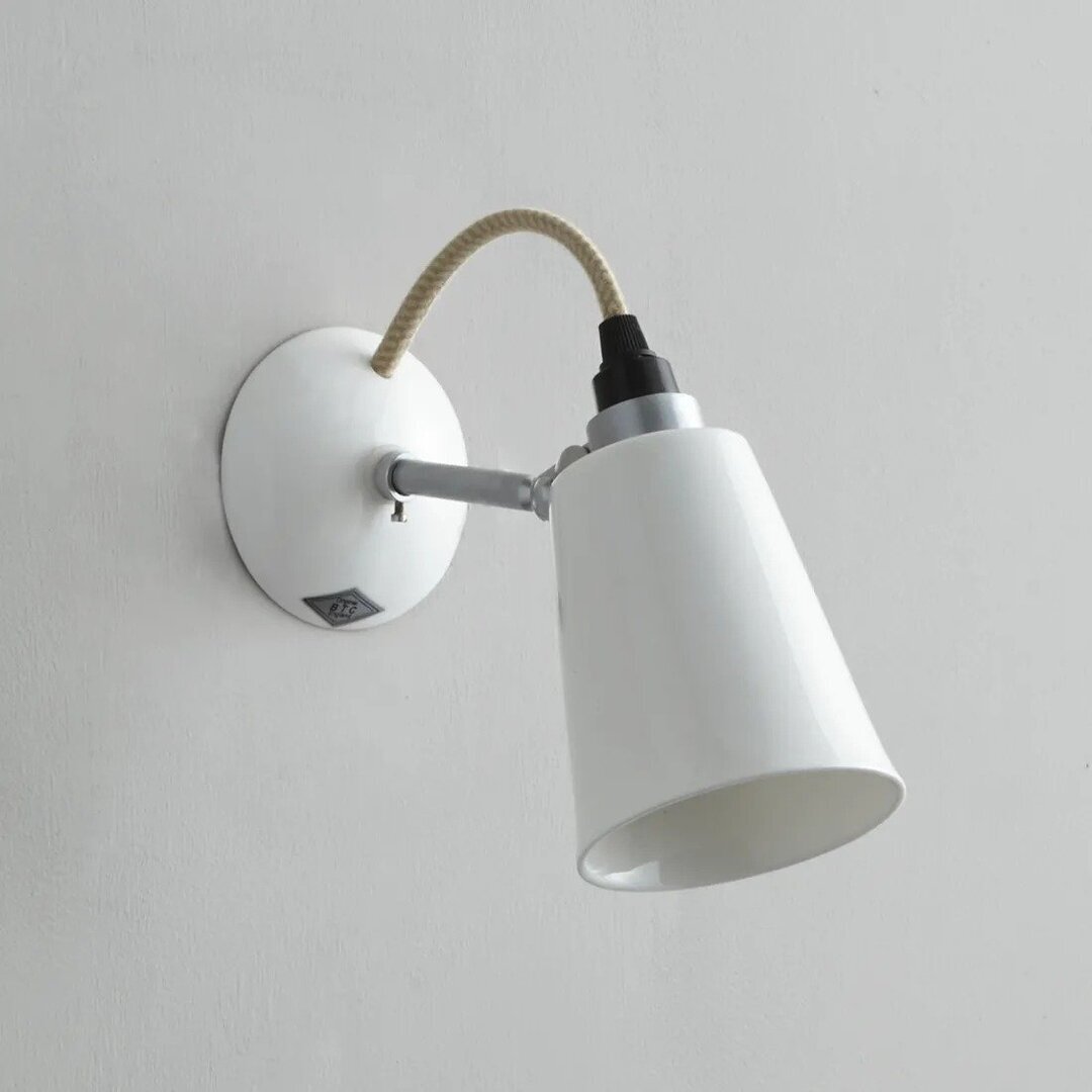 ORIGINAL BTC Hector Small Flowerpot Wall Light, Natural 