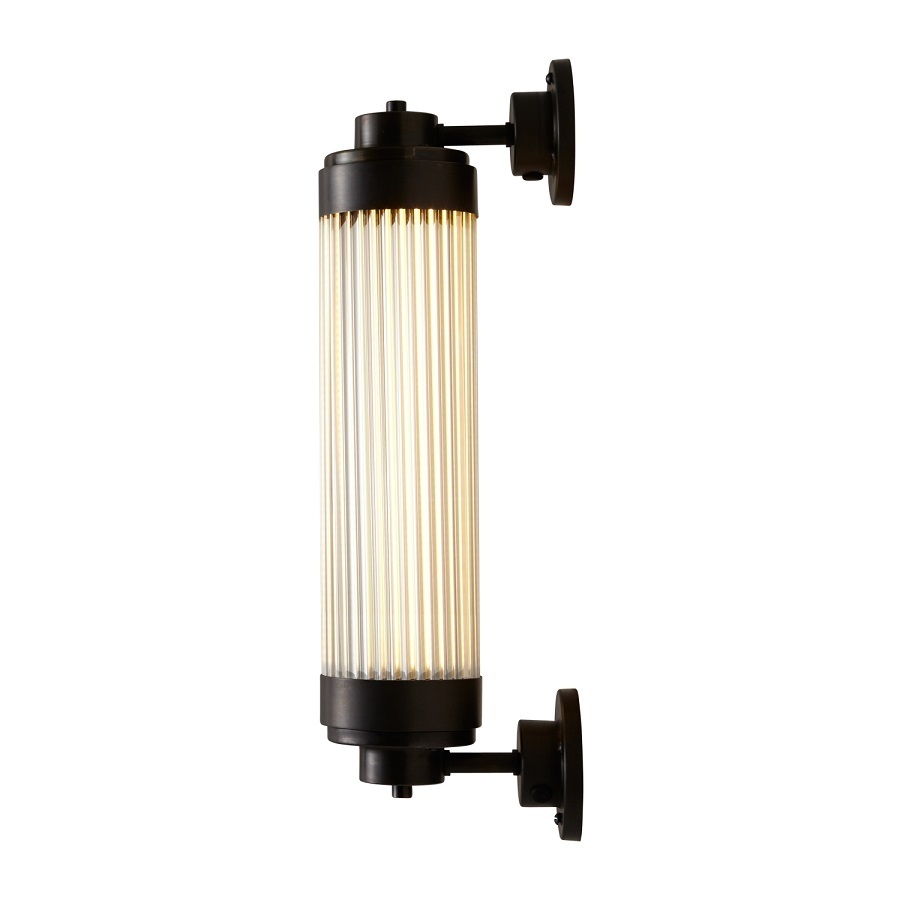 ORIGINAL BTC Pillar Offset Wall Light LED - Weathered Brass