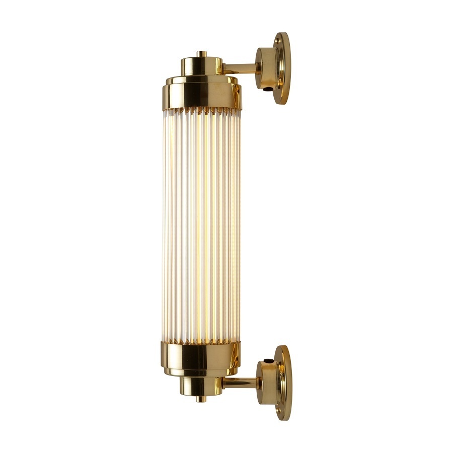ORIGINAL BTC Pillar Offset Wall Light LED - Polished Brass