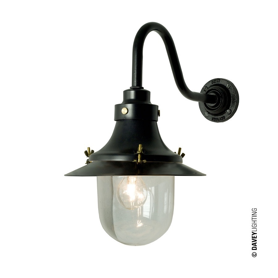 ORIGINAL BTC Ship's Small Decklight, Wall Light - Black Clean