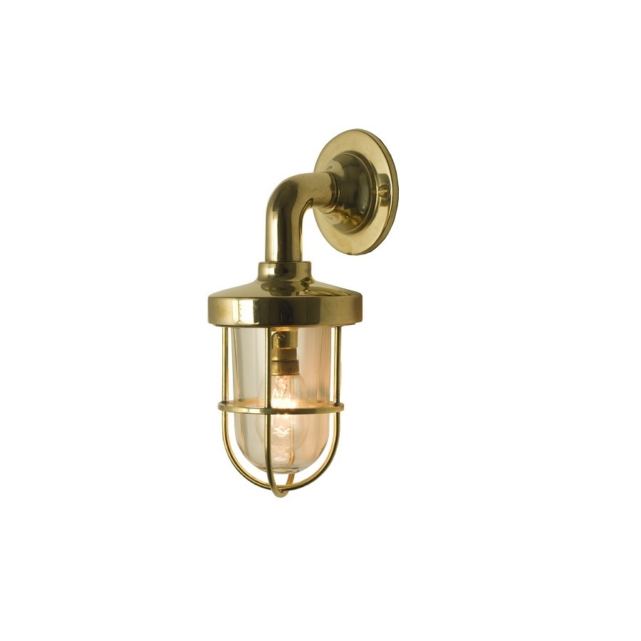 ORIGINAL BTC Miniature Weatherproof Ship's Well Glass - Polished Brass, Clear Glass