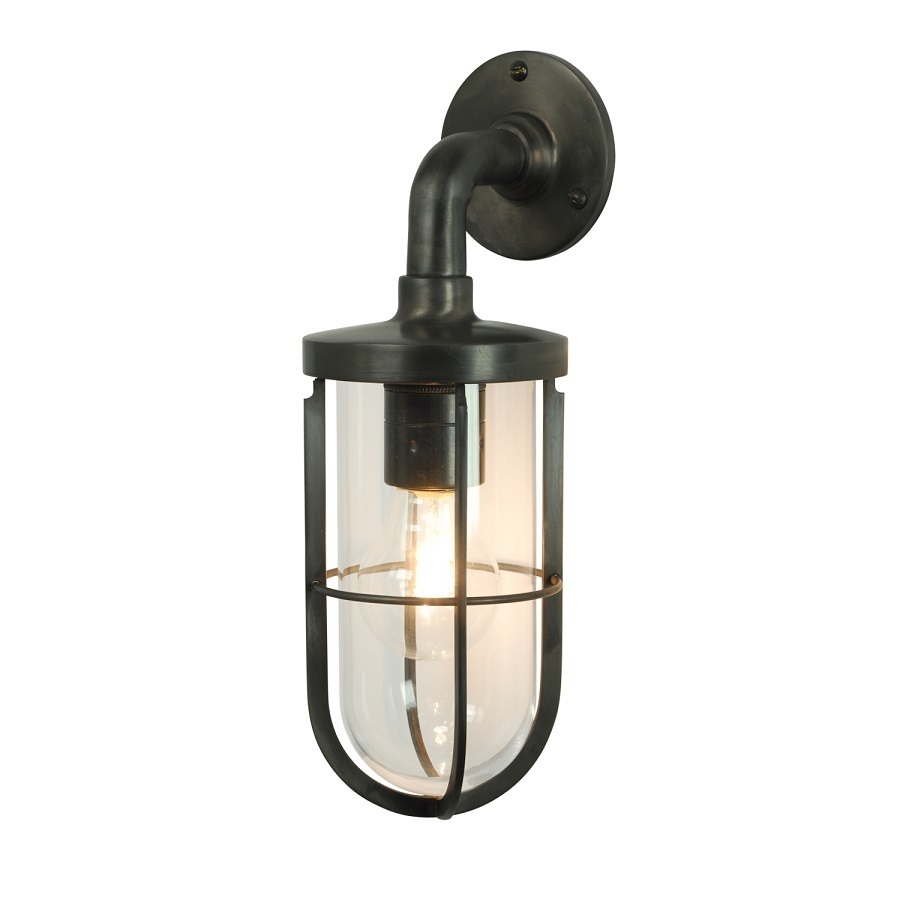 Weathered Brass, Clear Glass
