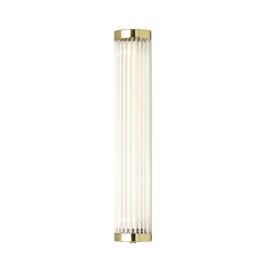 ORIGINAL BTC Pillar LED Wall Light, 40/7cm - Polished Brass