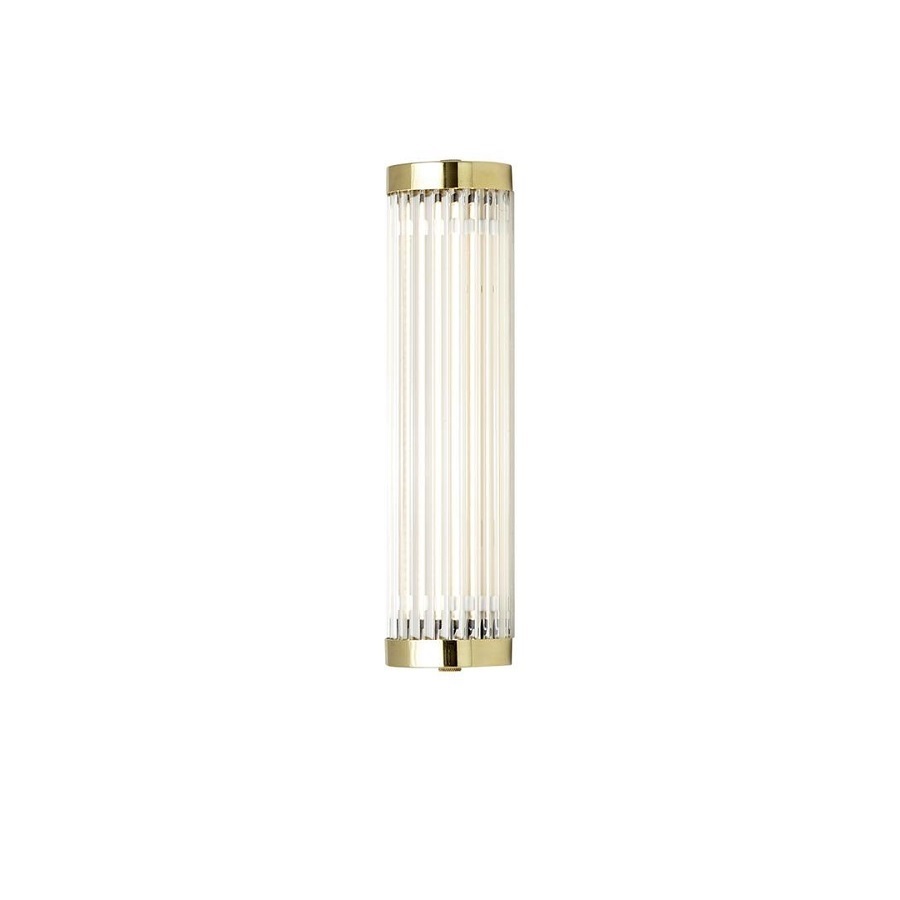 ORIGINAL BTC Pillar LED Wall Light, 27/7cm - Polished Brass