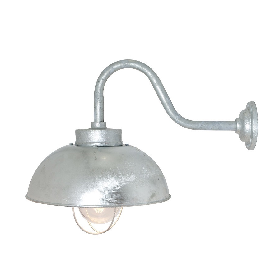ORIGINAL BTC Shipyard Wall Light - Galvanised, Clear Glass