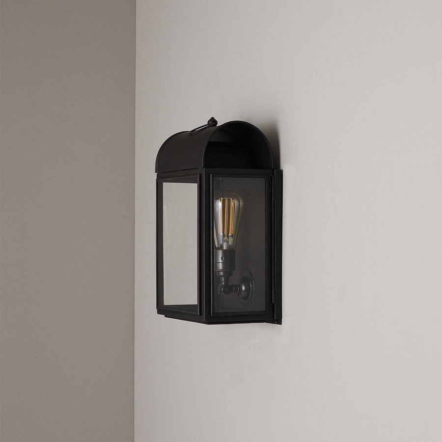 ORIGINAL BTC Domed Box Wall Light, Weathered Brass