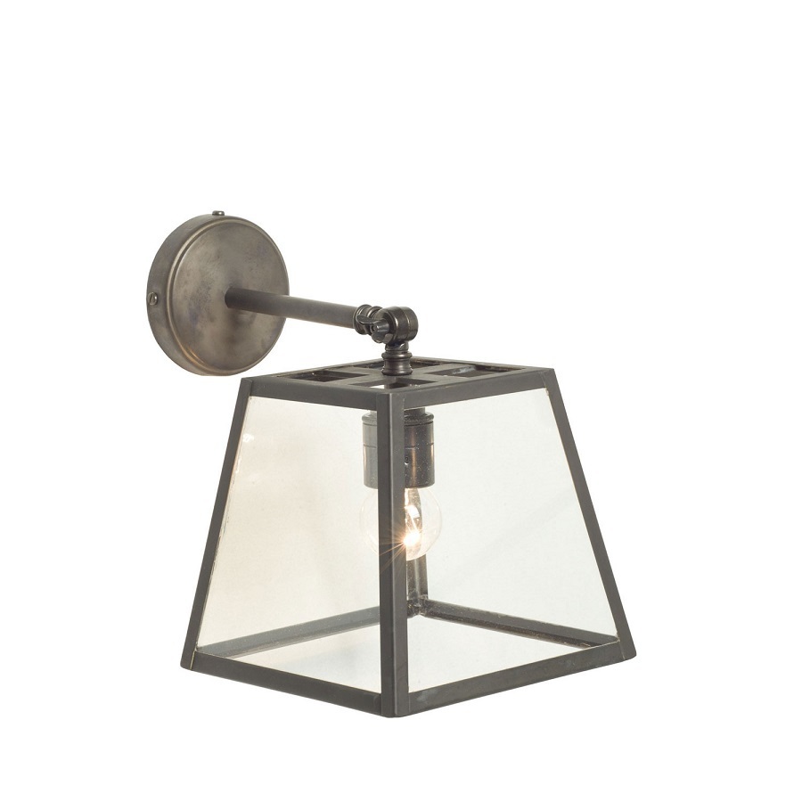 ORIGINAL BTC Quad Wall Light, Internally Glazed, Clear Glass - Weathered Brass