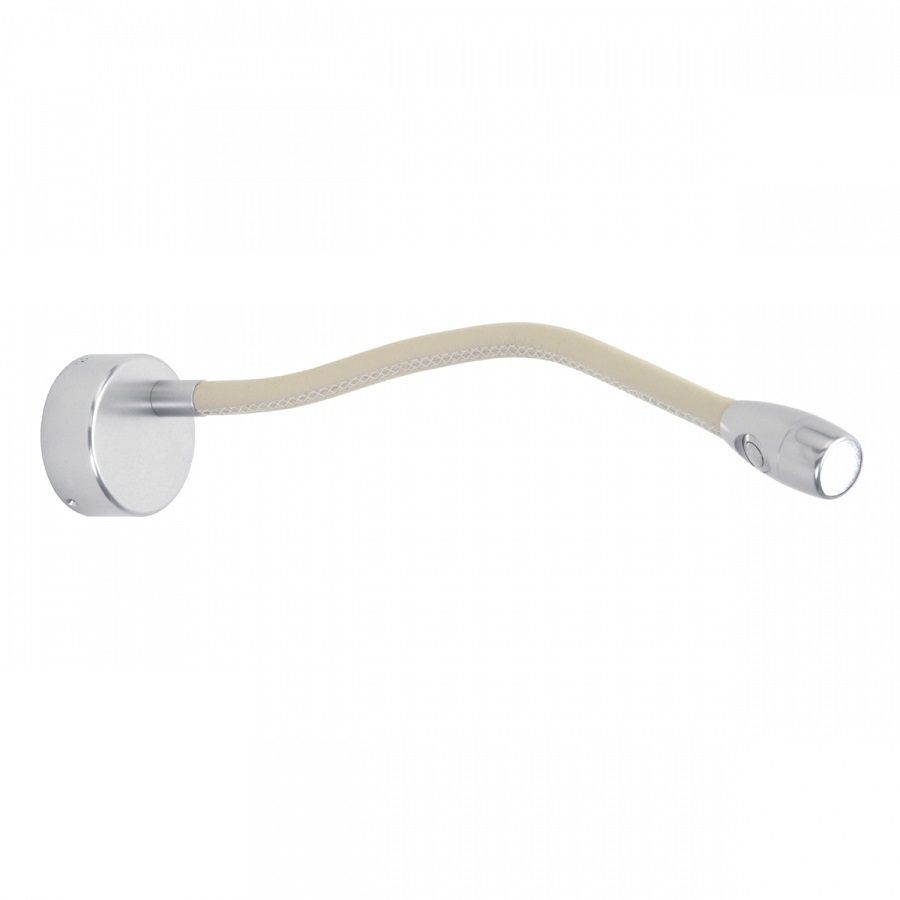 ORIGINAL BTC Jet Stream Wall Light -  Clear anodised, off white