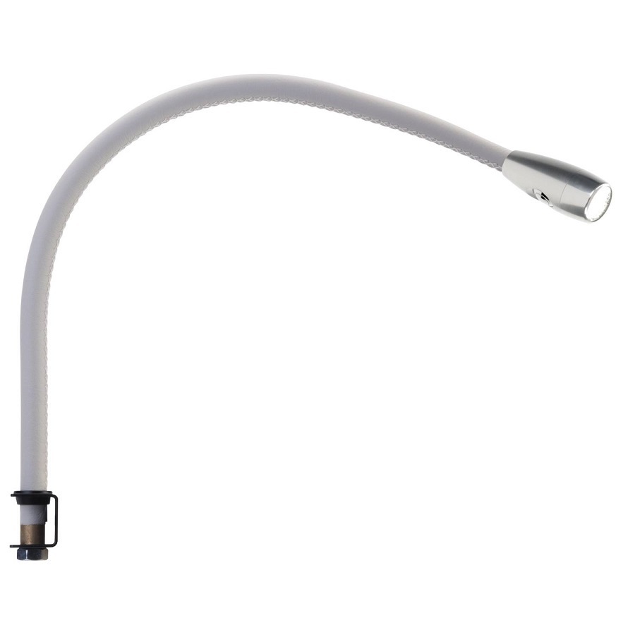 ORIGINAL BTC Jet Stream Over the Bedhead Light -  Clear anodised, off white
