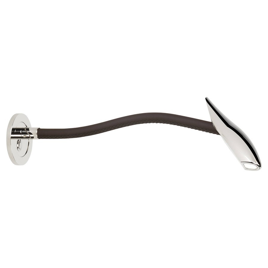ORIGINAL BTC Maestro Escutcheon Light - Polished nickel, chocolate brown