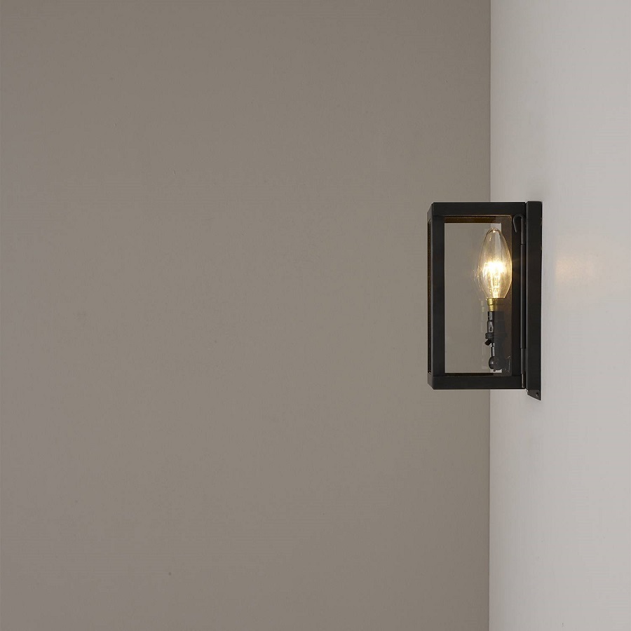 ORIGINAL BTC Miniature Box Wall Light, Internal Glass