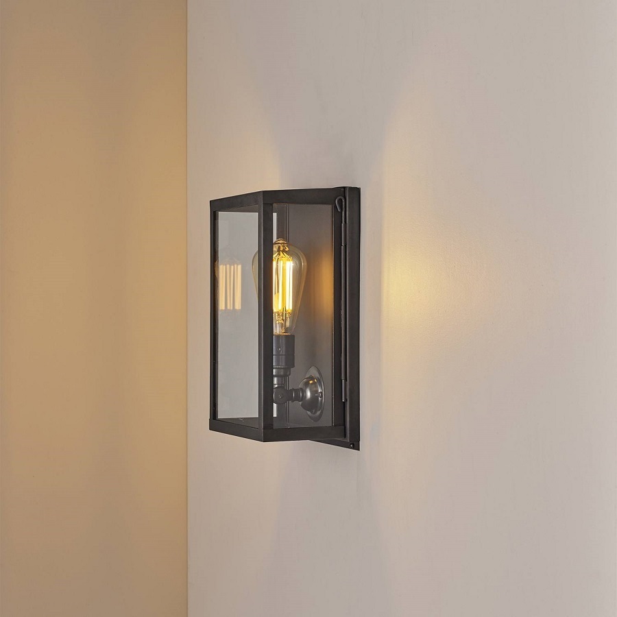 ORIGINAL BTC Box Wall Light, Internal Glass, Small