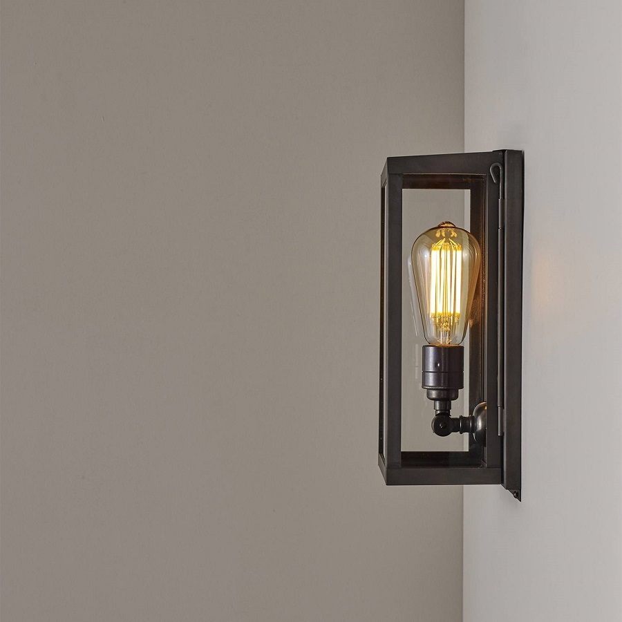 ORIGINAL BTC Box Wall Light, Internal Glass, Small