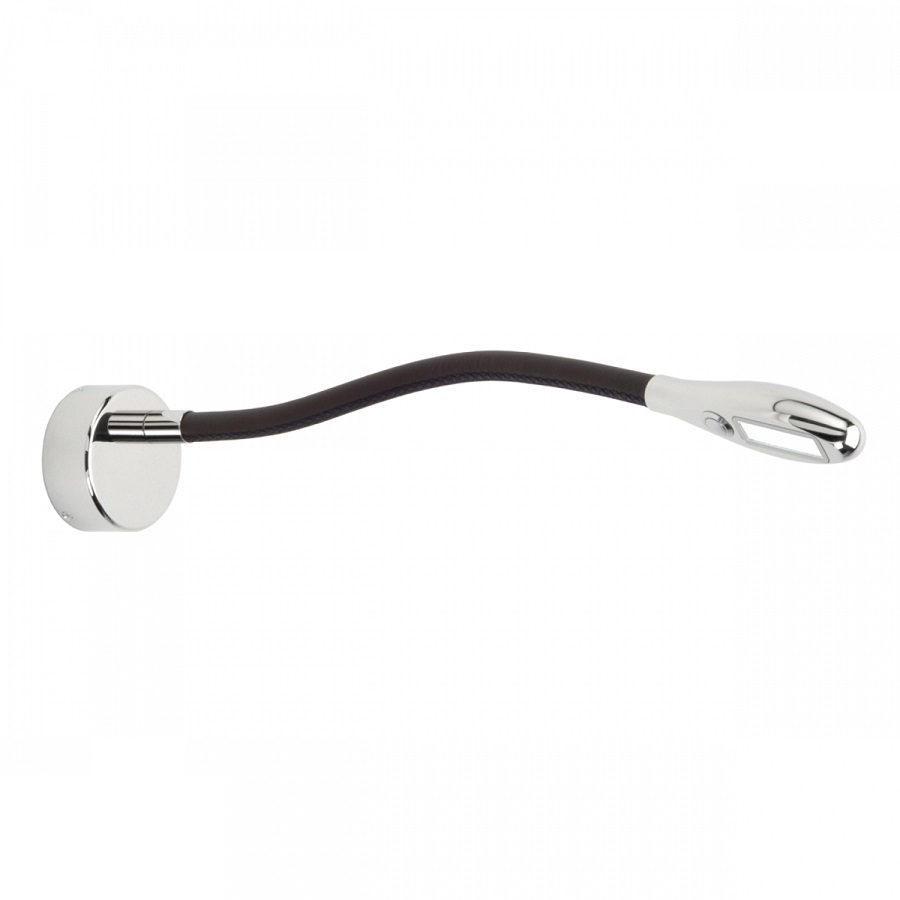ORIGINAL BTC Cirrus Wall Light - Polished nickel, chocolate brown
