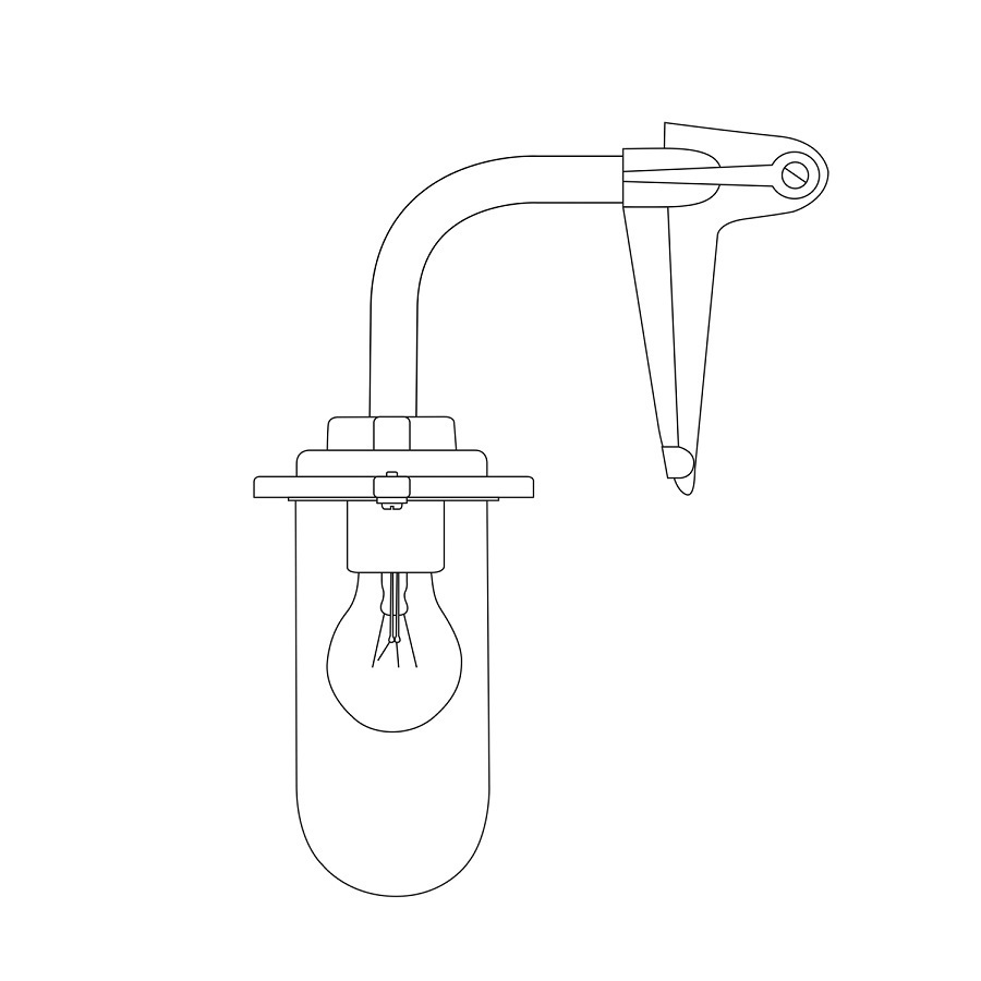 ORIGINAL BTC Bracket Light, 60W, Corner Fork