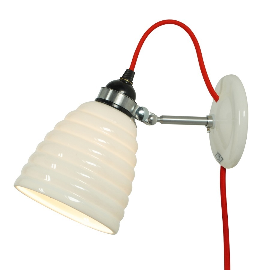 ORIGINAL BTC Hector Bibendum Wall, P/S/C -  Natural white with red cable