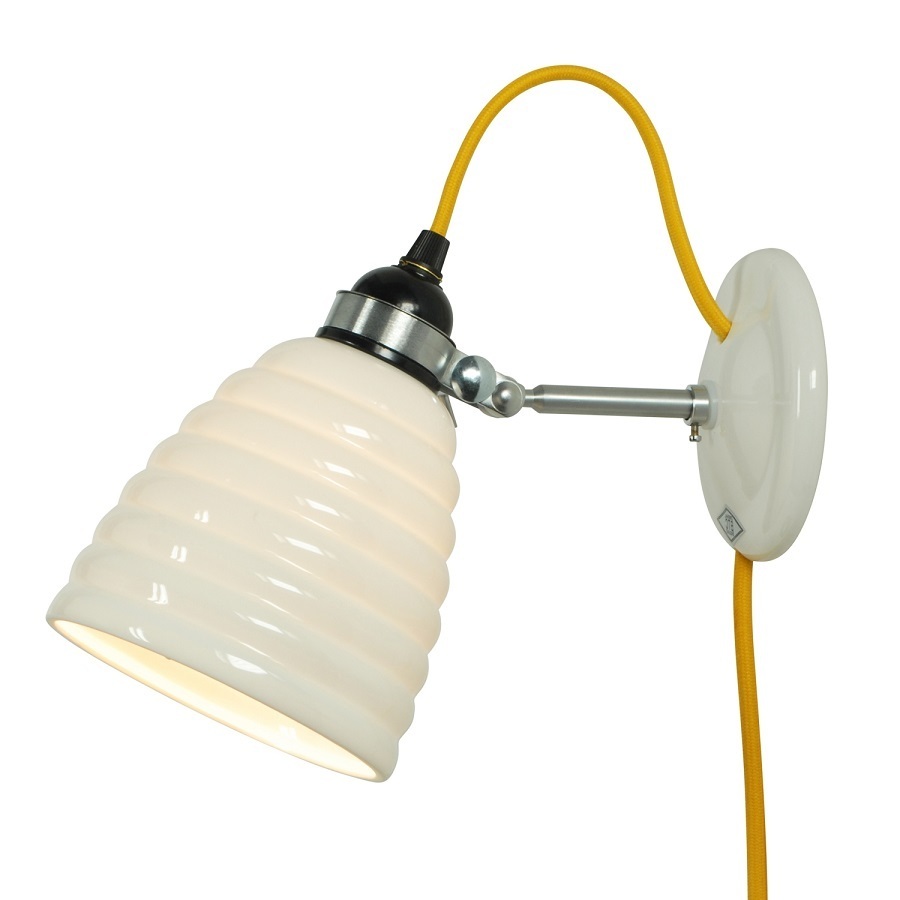 ORIGINAL BTC Hector Bibendum Wall, P/S/C - Natural white with yellow cable