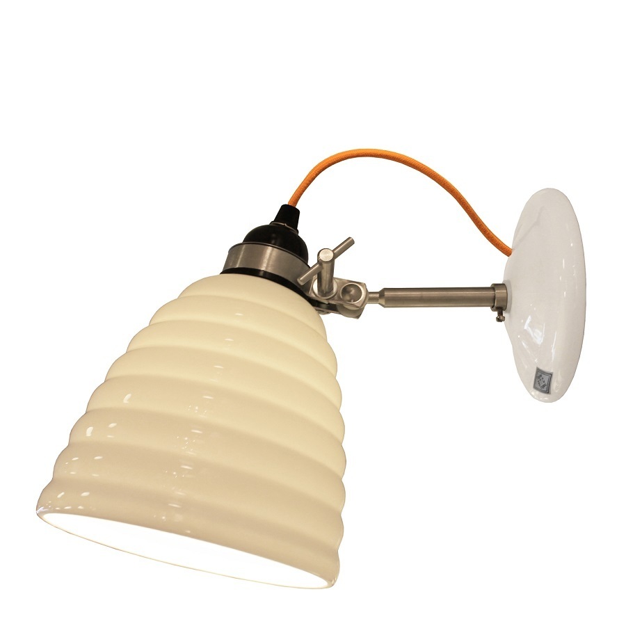 ORIGINAL BTC Hector Bibendum Wall Light - Natural white with yellow cable