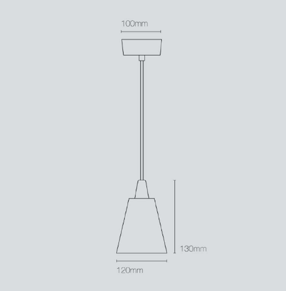Original BTC Hector Medium Pleat  - Pendelleuchte
