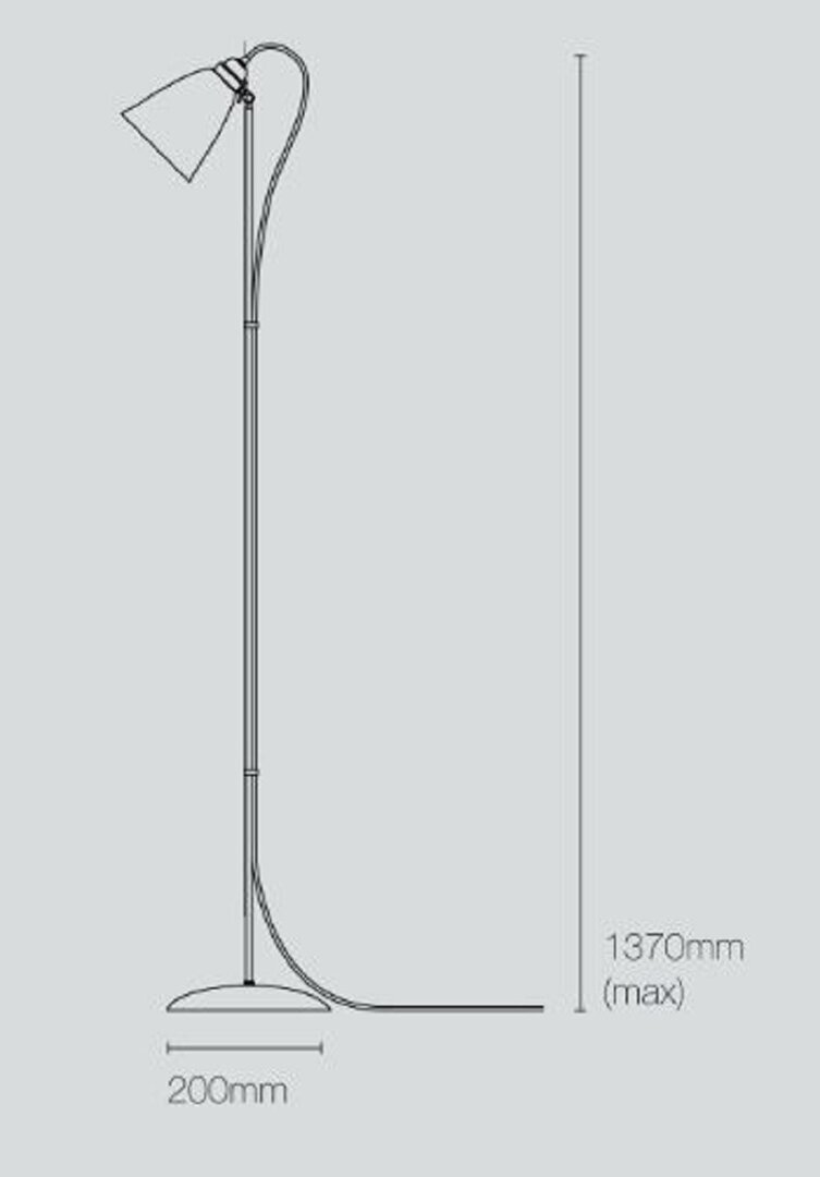Original BTC Hector Medium Flowerpot - Stehleuchte