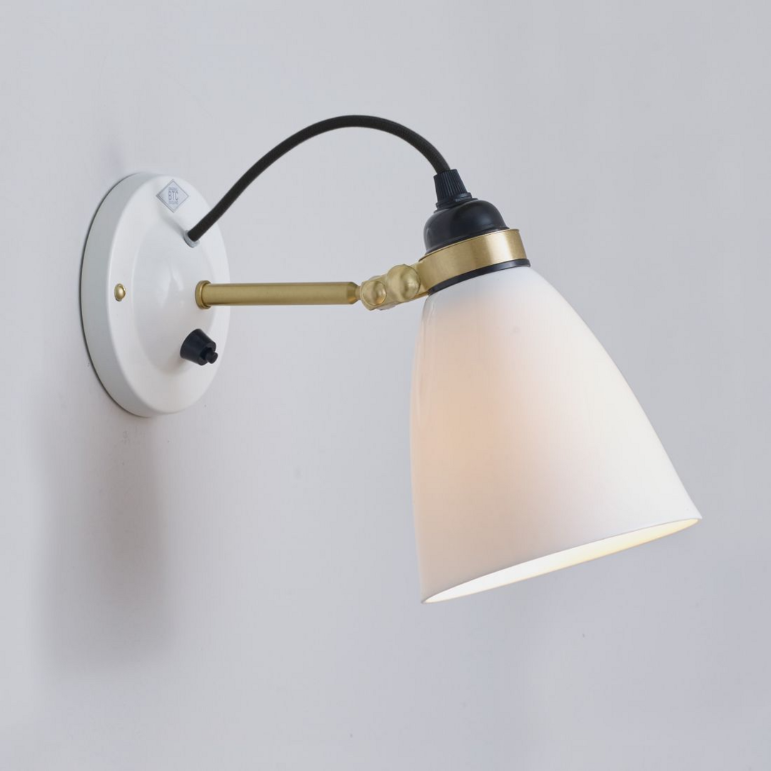 Original BTC Hector 30 - Wandleuchte mit Schalter - Schwarz