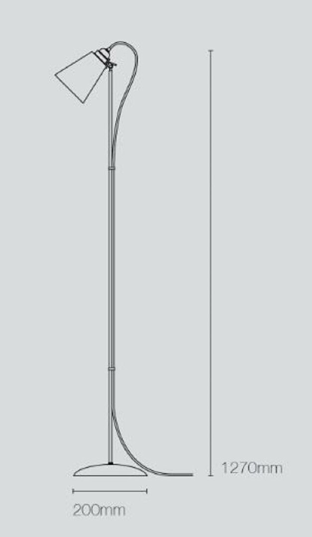 Original BTC Hector Medium Pleat  - Stehleuchte