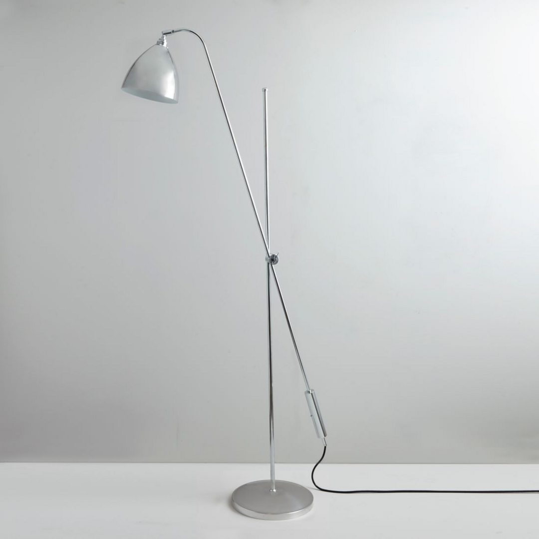 Original BTC Task Overreach - Stehleuchte - Polished-Aluminium