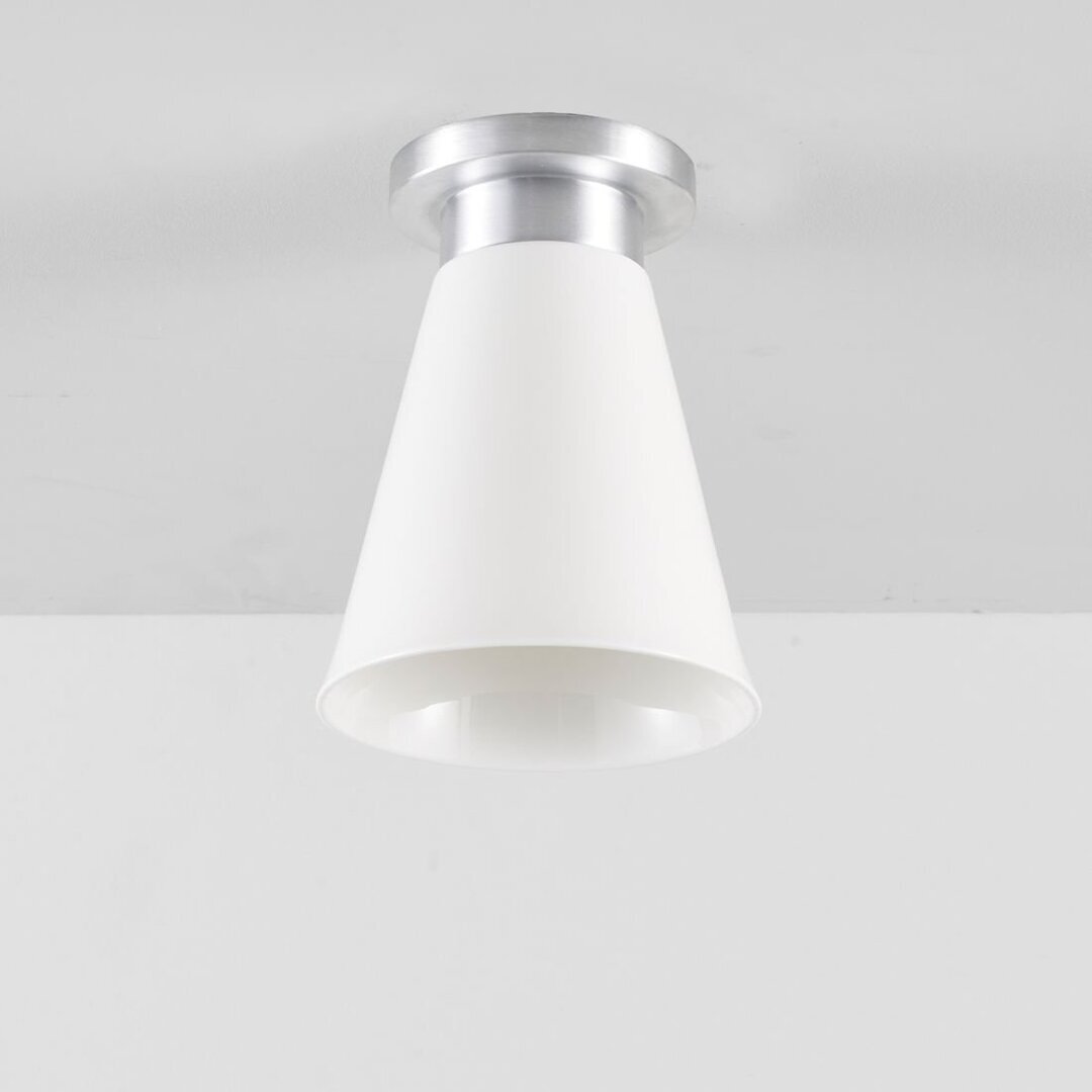 Original BTC Hector Medium Flowerpot Ceiling Light - Deckenleuchte - Gebürstetem Aluminium