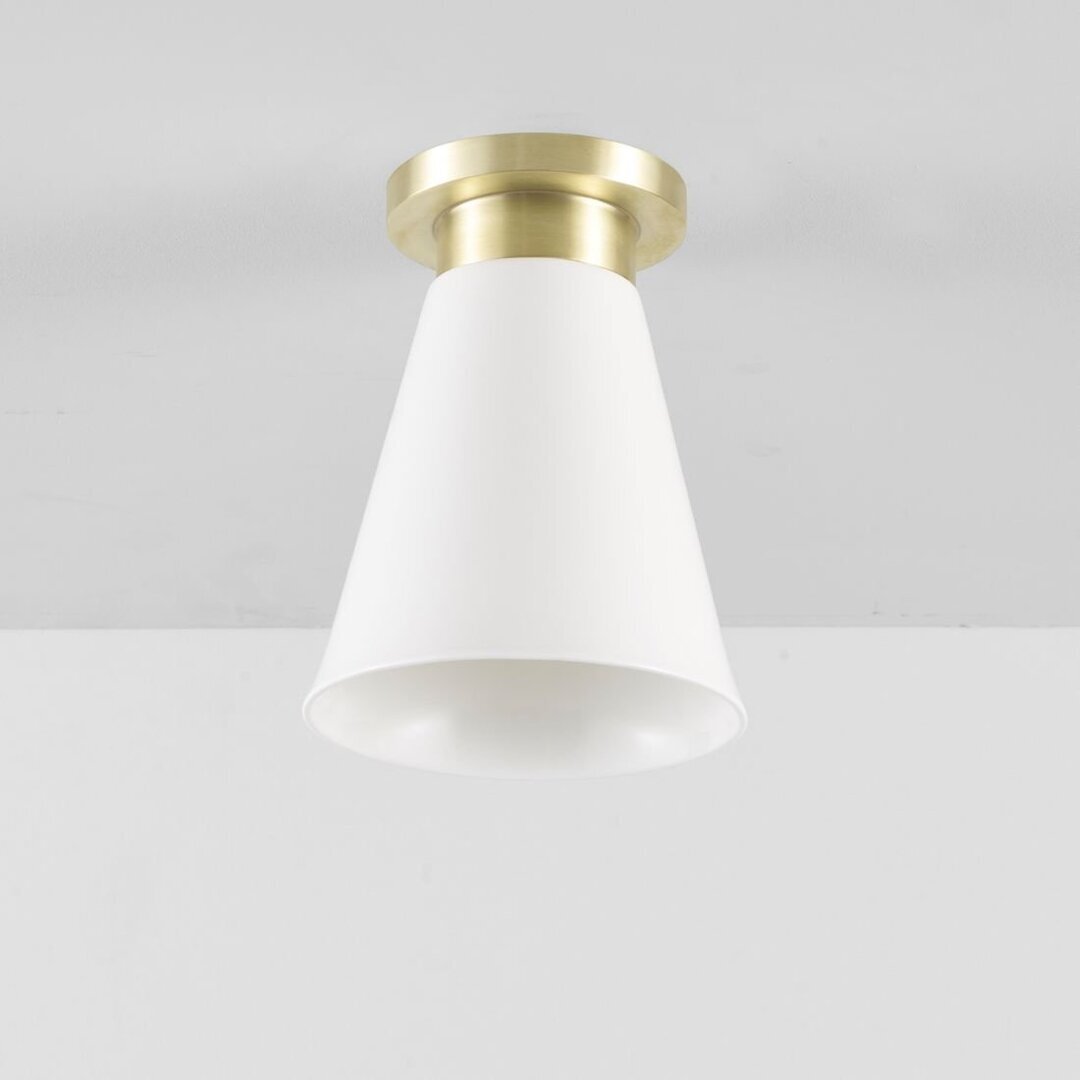 Original BTC Hector Medium Flowerpot Ceiling Light - Deckenleuchte - Satiniertem Messing