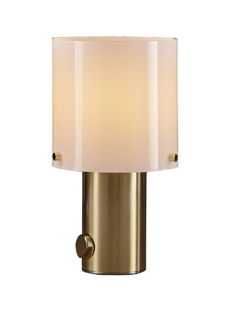 ORIGINAL BTC Walter Table, Size 2 - Opal Glass & Brass