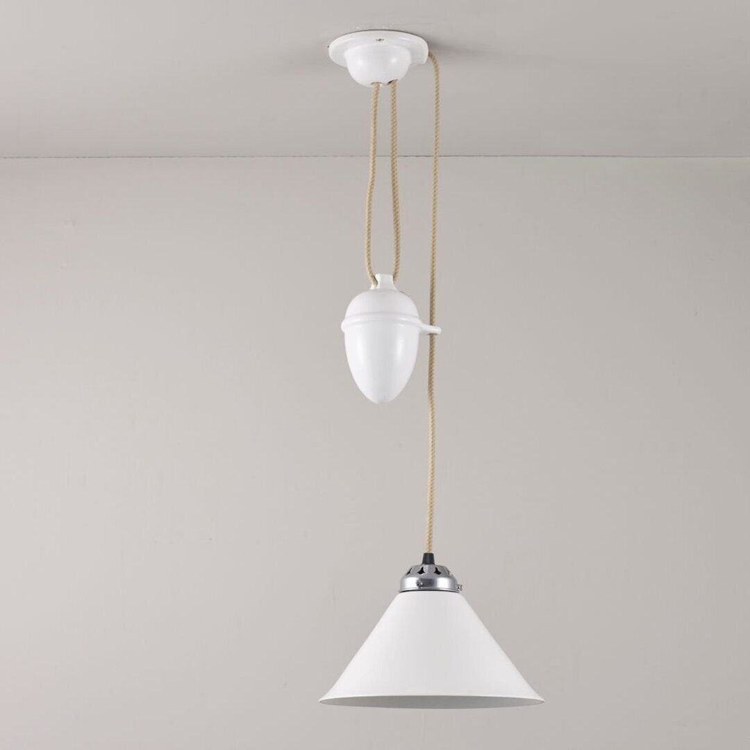 Original BTC Cobb Rise & Fall Small Pendant Light - Pendelleuchte - Naturweiß