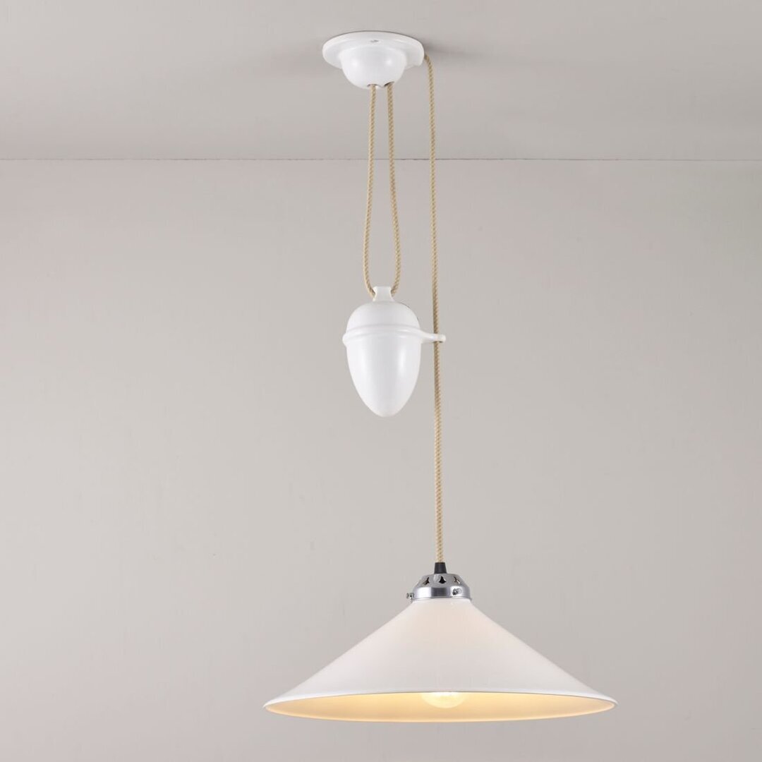 Original BTC Cobb Rise & Fall Large Pendant Light - Pendelleuchte - Naturweiß
