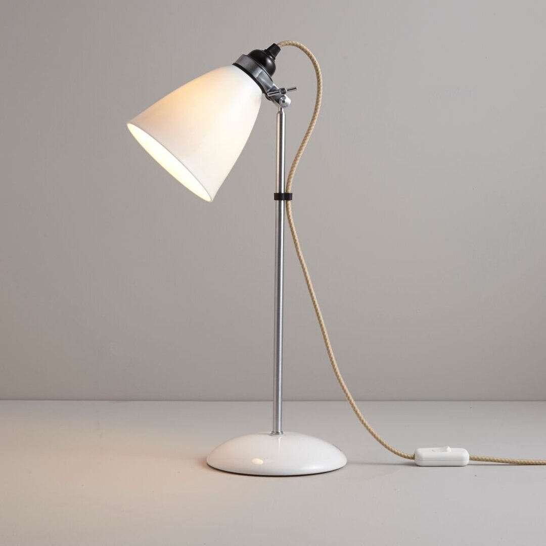 Original BTC Hector Medium Dome Table Light - Tischleuchte - Naturweiß 