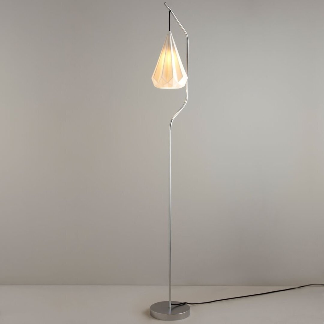 Original BTC Hatton 3 Floor Light, Black Braided Cable - Stehleuchte