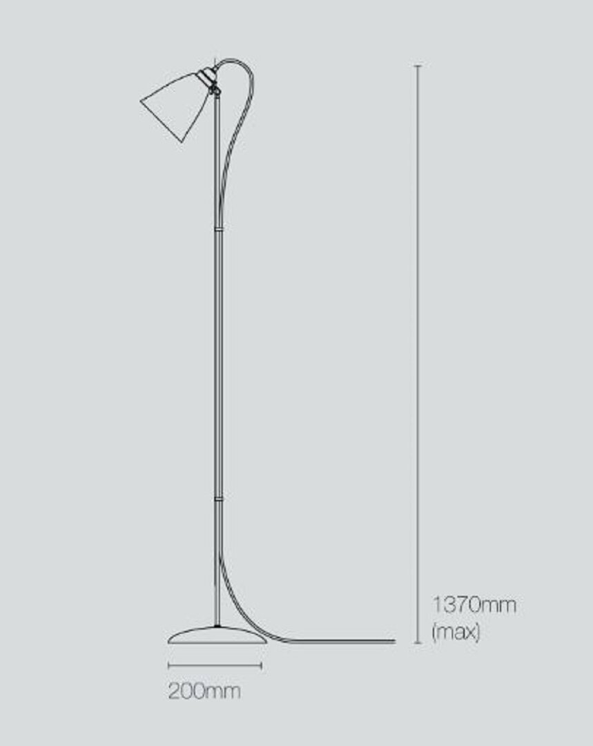 Original BTC Hector Metal Floor Light - Stehleuchte