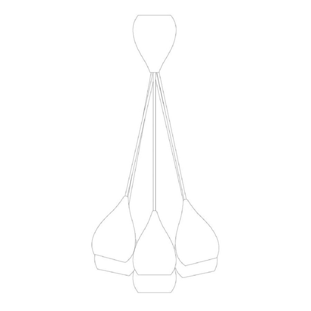 Original BTC Drop One Small Grouping of Six Pendant
