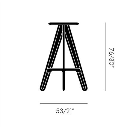 Tom Dixon Slab Barhocker