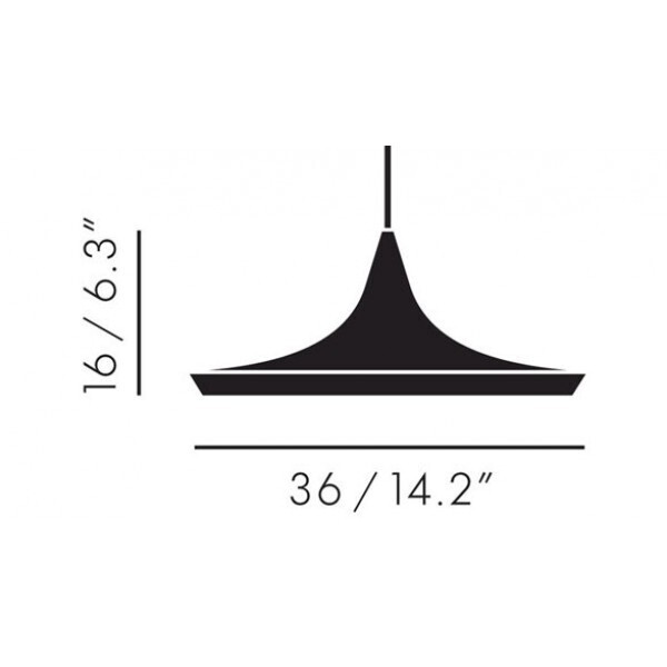 Tom Dixon Beat Shade Wide Hängeleuchte