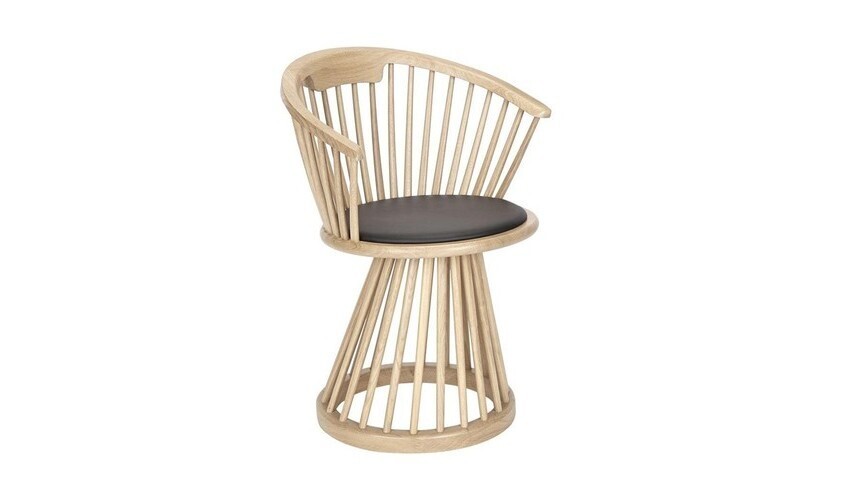 Tom Dixon Fan Dining Chair Armlehnstuhl - eiche natur