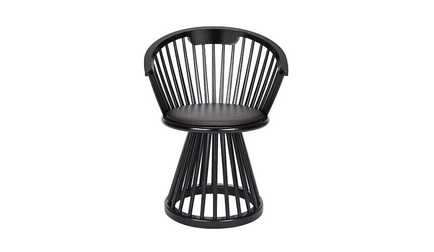 Tom Dixon Fan Dining Chair Armlehnstuhl - schwarz