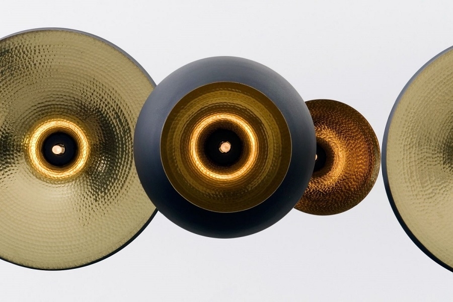 Tom Dixon Beat Black Trio Linear Pendant System