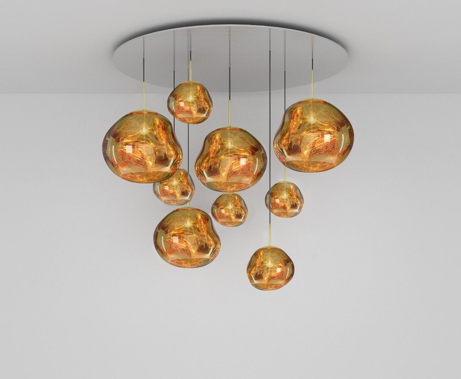 Tom Dixon Melt Gold Mega Pendant System