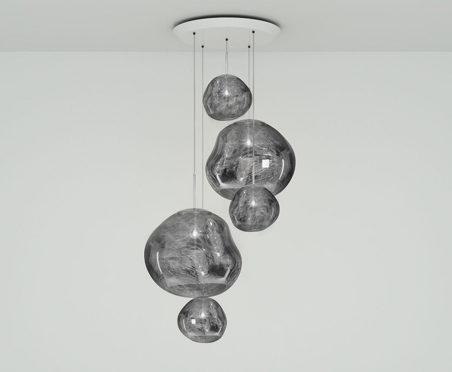 Tom Dixon Melt Chrome Large Round Pendant System