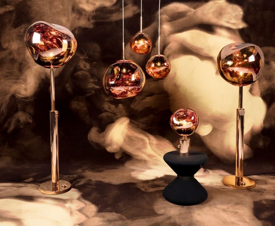 Tom Dixon Melt Mini Copper Round Pendant System