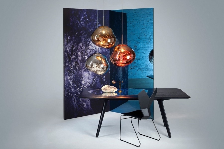 Tom Dixon Melt Copper Trio Round Pendant System